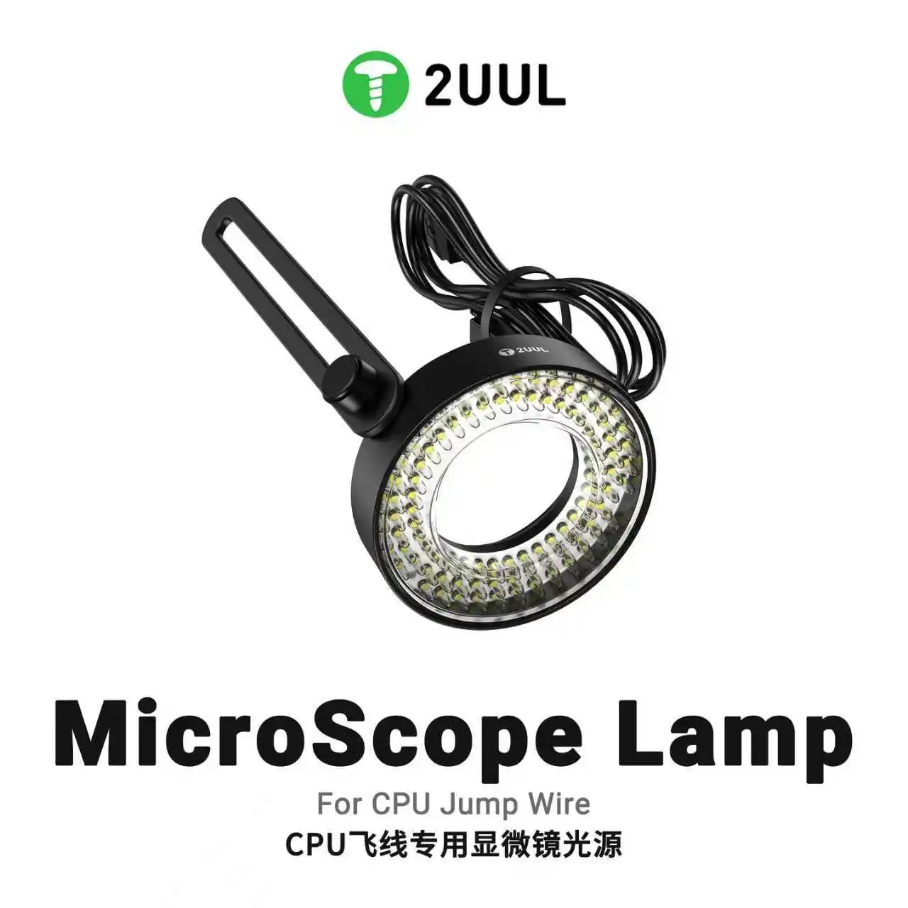 Electronics Repair Microscope - 2UUL MS96 携帯電話修理用CPUワイヤー顕微鏡ランプ 96個のLED電球付き 専門照明 工業用カメラ