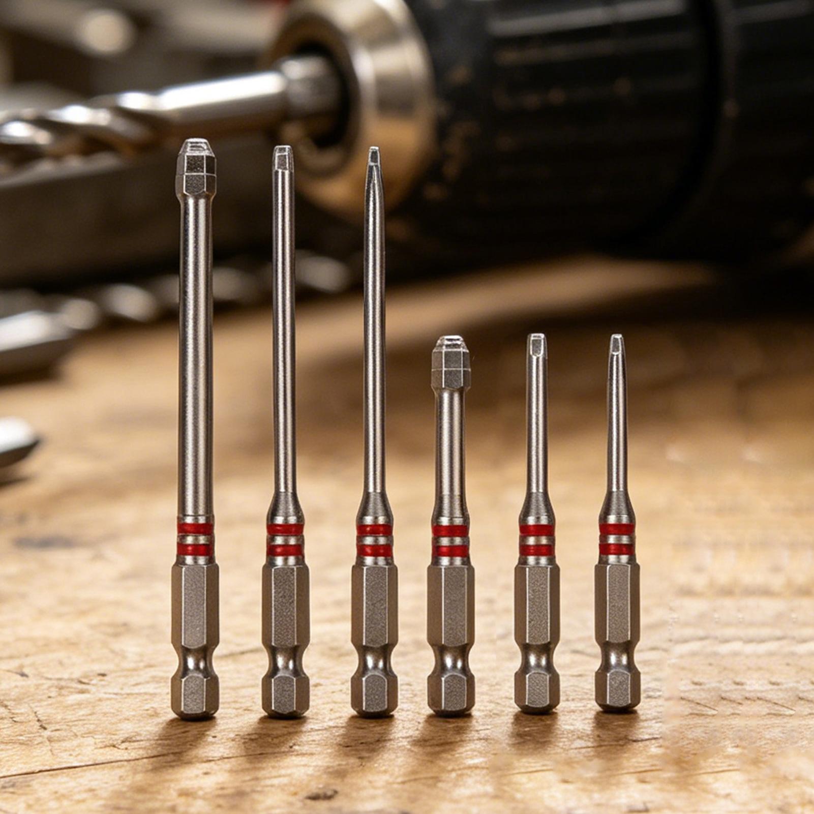 磁気ドライバービット 6 ピースユニバーサル修理ツールロング - Electronics Repair Garage のレビューと価格