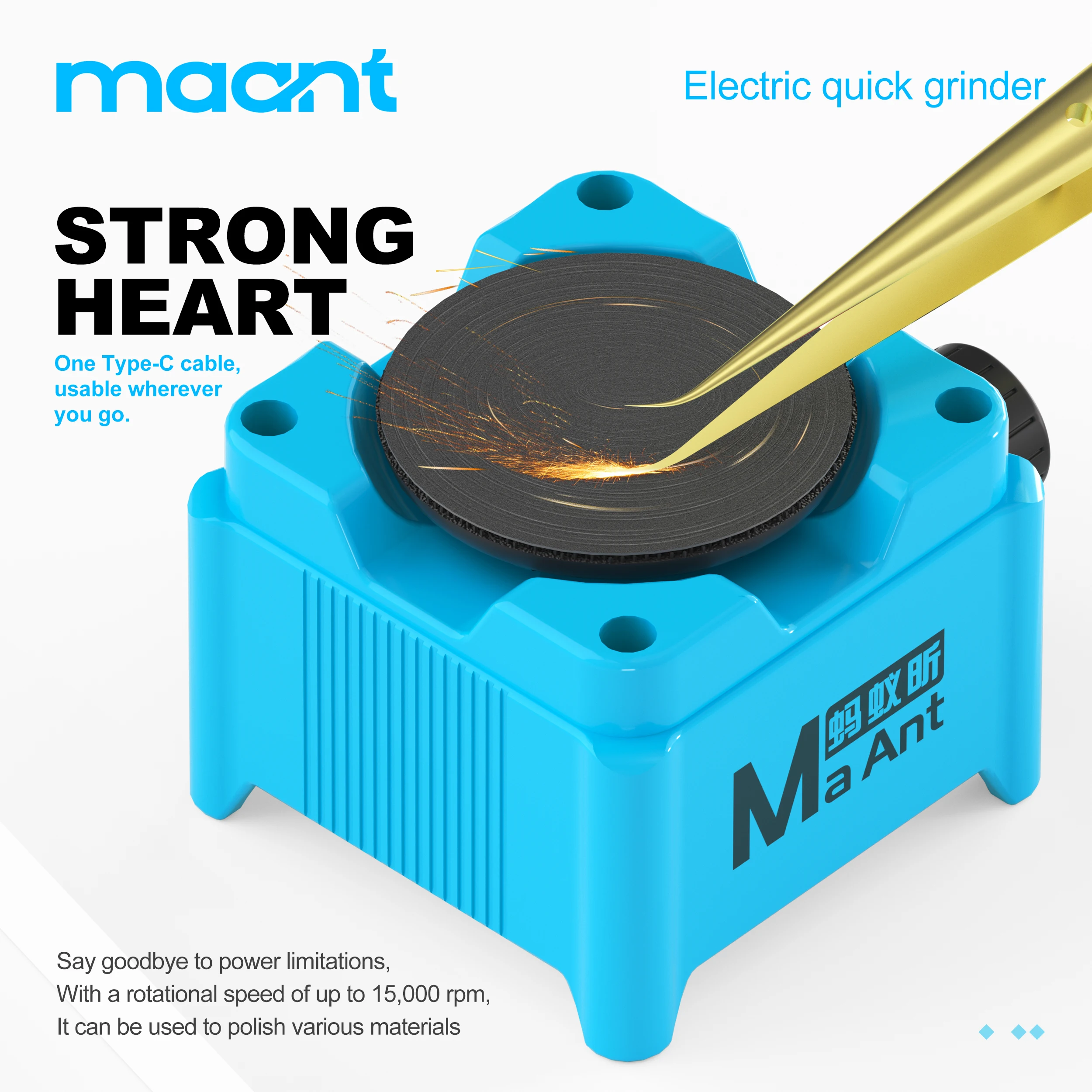 MaAnt KM1 電気グラインダー。7000～15000回 - Electronics Repairs のレビューと価格