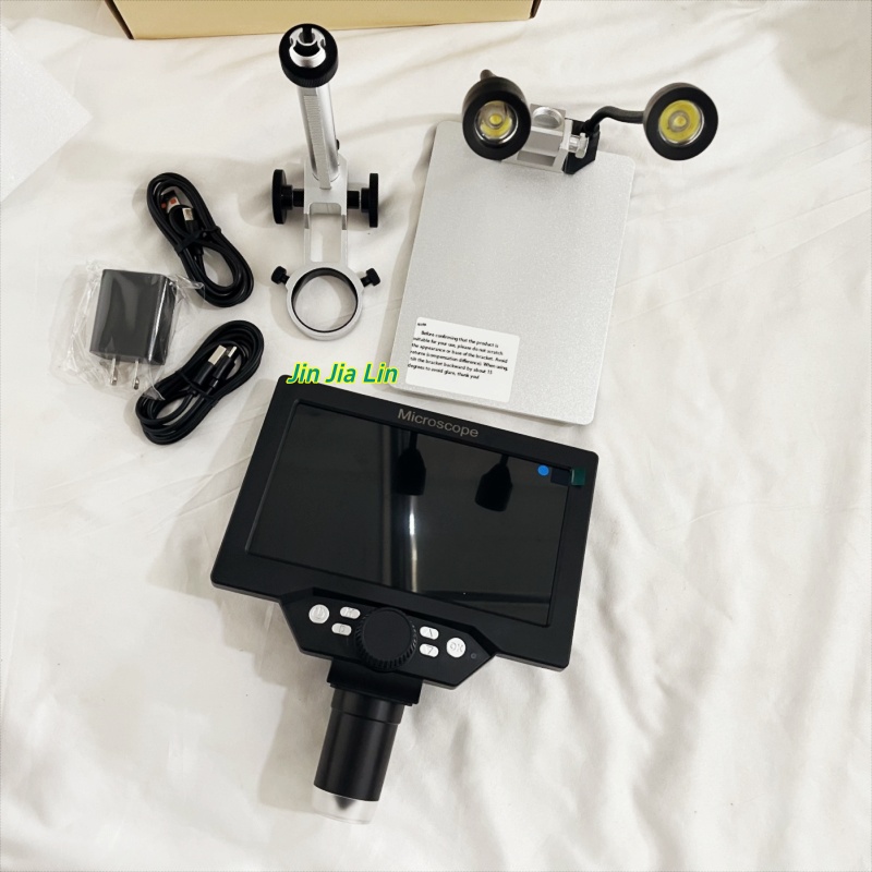 7インチ 1-1200倍 HDデジタルLCD顕微鏡、補助ライ - Electronics Repair Microscope のレビューと価格