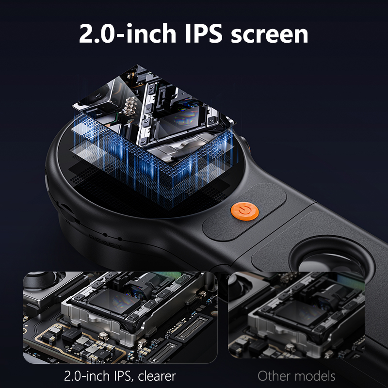 オートフォーカス 500X デジタル顕微鏡 8LED 2MP - Electronics Repair Microscope のレビューと価格